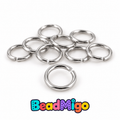 BeadMigo 0.8 x 5mm stainless steel jump rings - Default Title on a clean white background