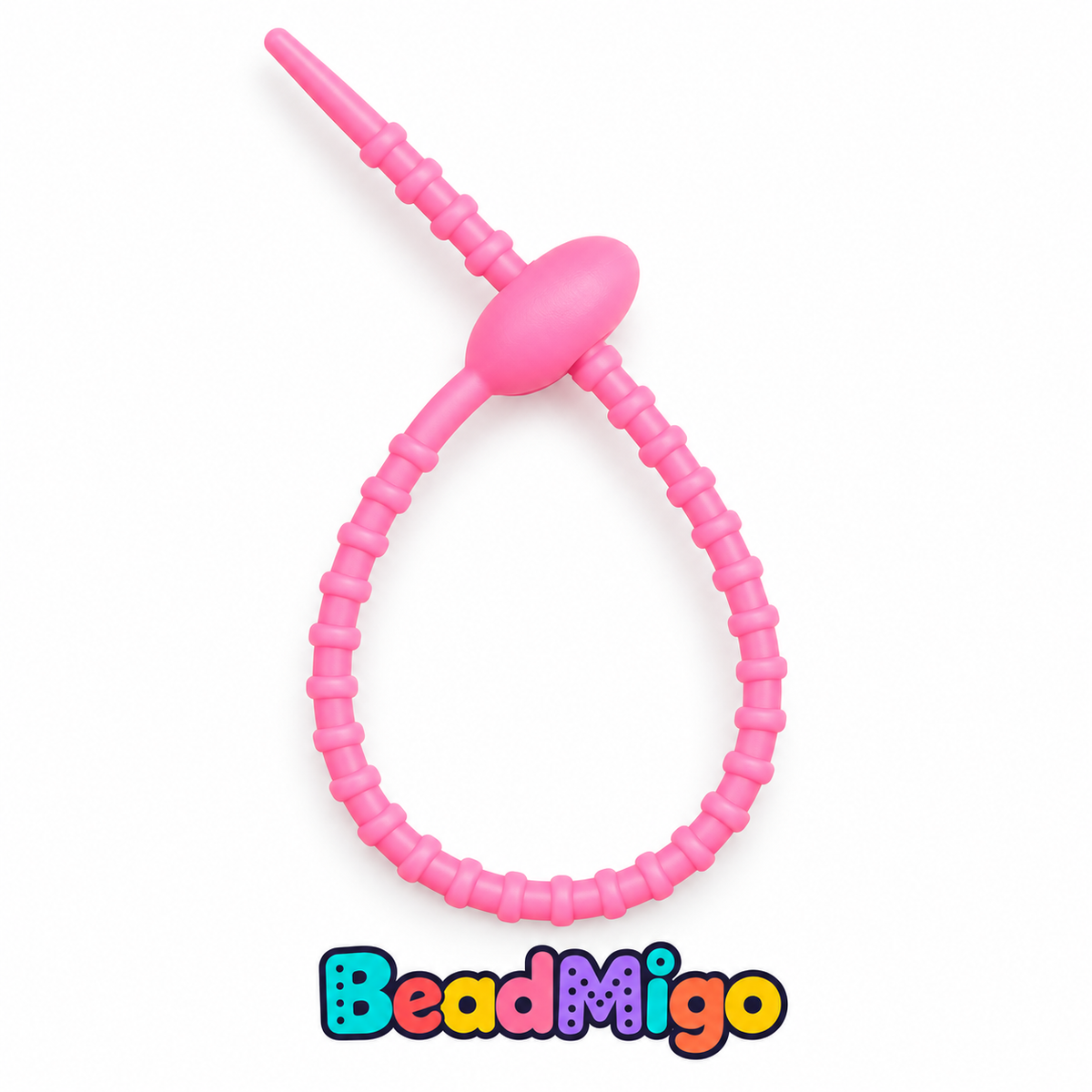 BeadMigo 21.5cm Silicone Craft Straps - 03 Rose on clean white background