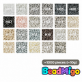 BeadMigo H Series white, grey and black color chart, 23 color options