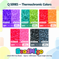 BeadMigo Q Series thermochromic colors color chart, 5 color options